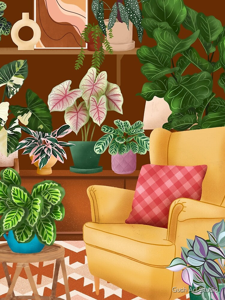 Colourful Cute interior with plants by Ana Moguš