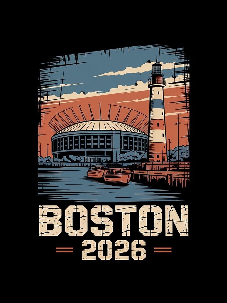 Boston 2026 New England Soccer Souvenir T-Shirt V10 by DarylWelsh2024
