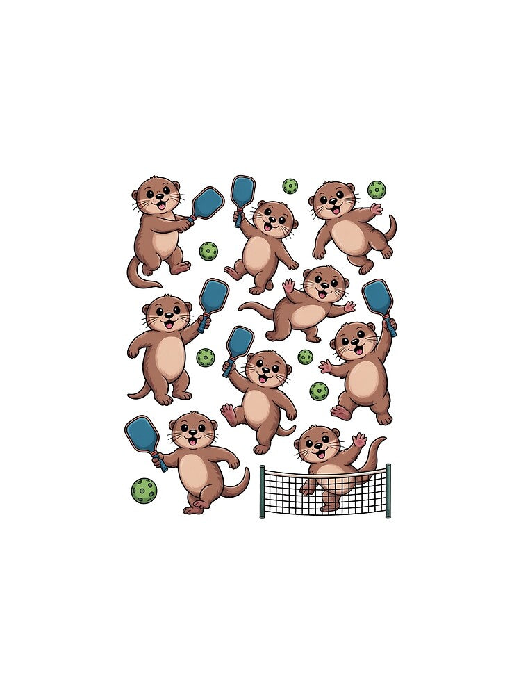 Pickleball otter - Pickleball grandpa - Women’s pickleball - Pickleball doubles partner - Vintage pickleball club by JansenGS