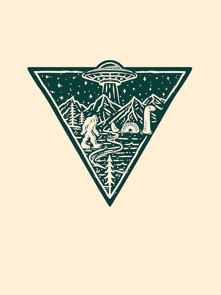 Cryptid Triangle-Vintage Camping by RandyHaskins