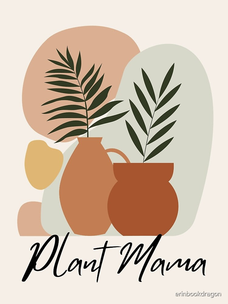 Plant Mama - Retro Ferns by erinbookdragon