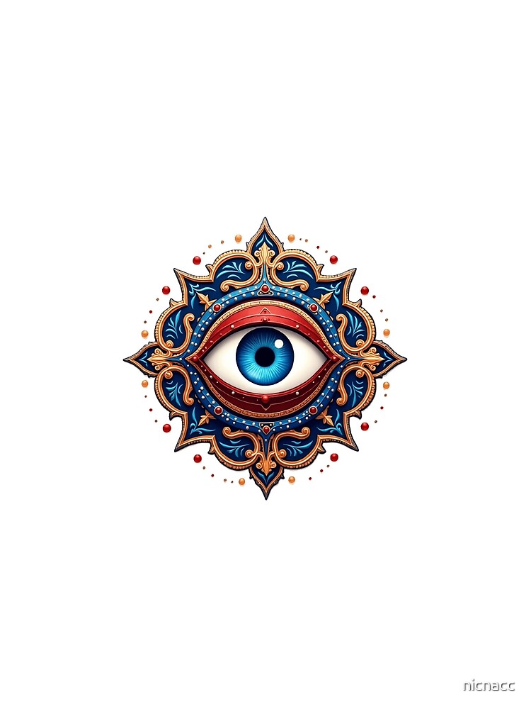 spiritual art, evil eye energy protection by nicnacc