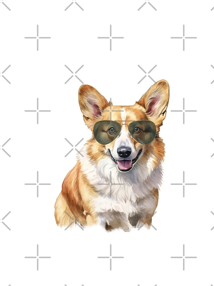 Corgi Wearing Sunglasses by TheAnimalZ00