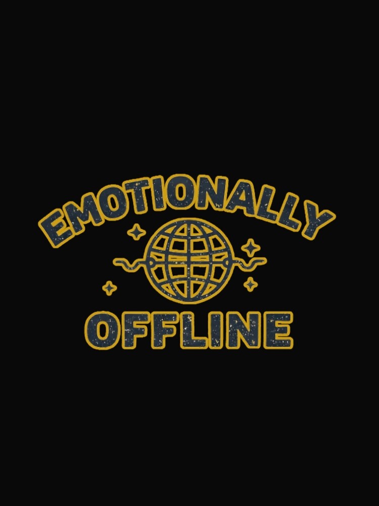 Emotionally Offline – Retro Minimal Streetwear Design by Mosogoloso