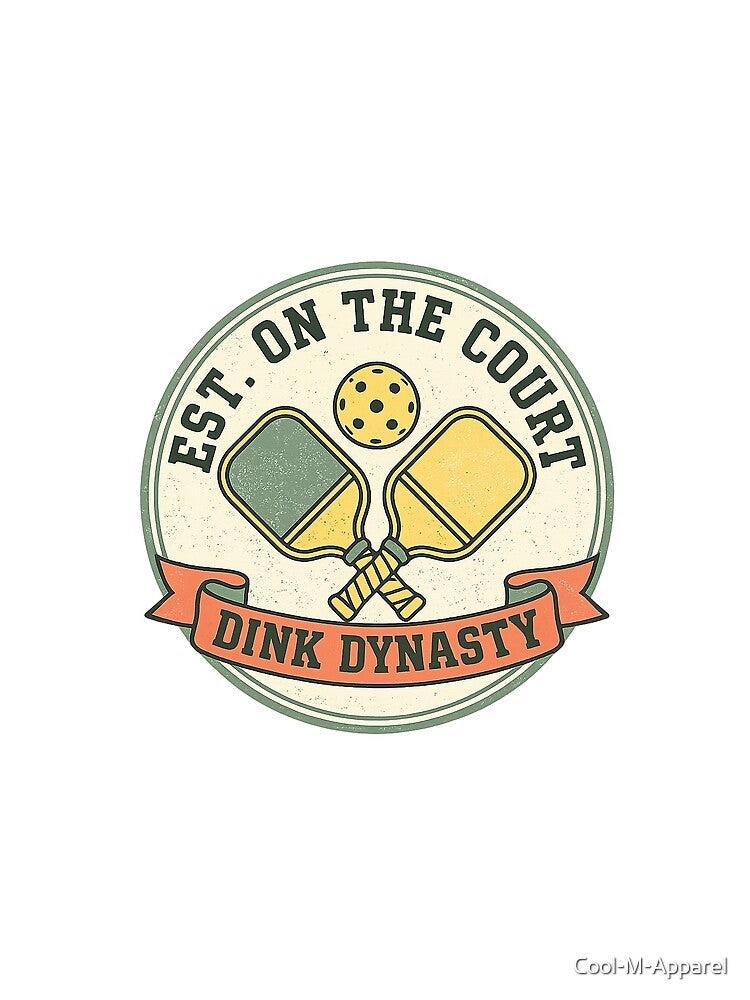 Paddle Society Established Crest — Clean Vintage Pickleball Badge by Cool-M-Apparel