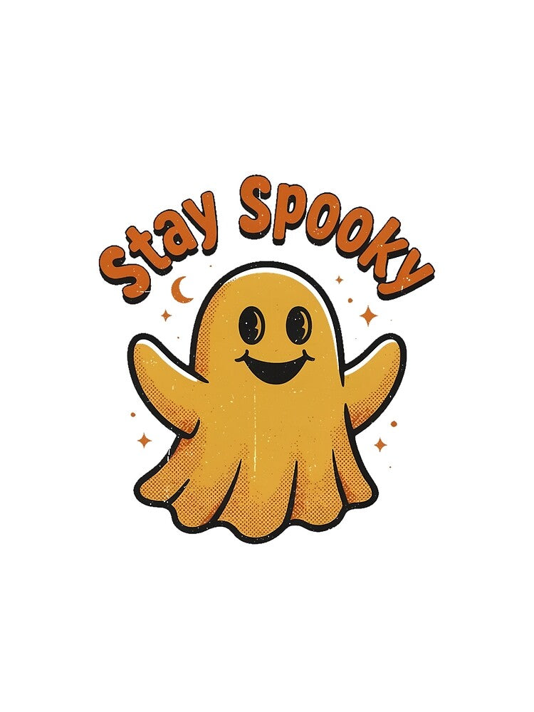Stay Spooky Retro Groovy Ghost Vintage Halloween Shirt by Fanous