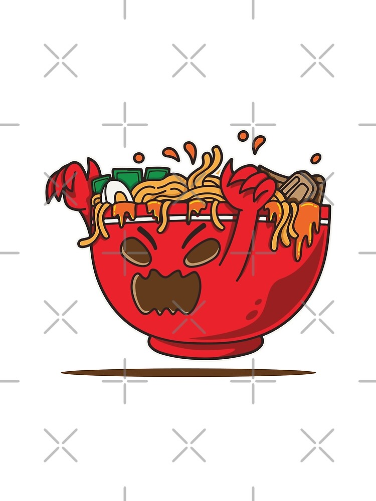Ramen bowl monster character by HichamMissiame