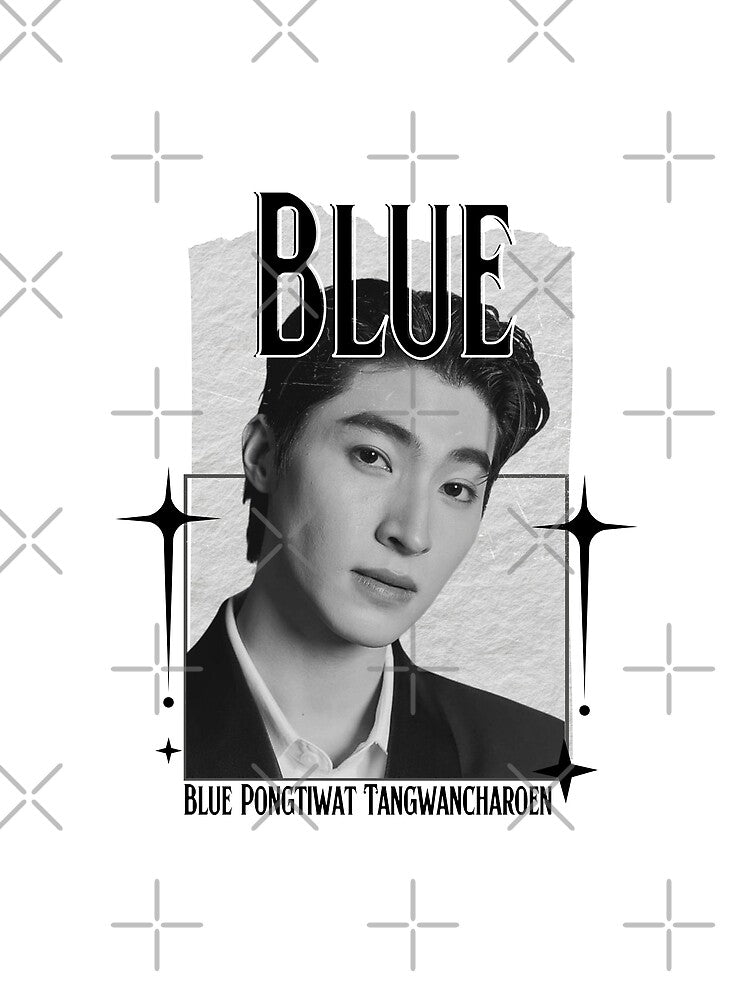 Blue (Blue Pongtiwat Tangwancharoen) Thailand Actor  Thai drama Entertainment Scrapbook Collage Cozy Y2K Vintage Design by HELL0WBELLO