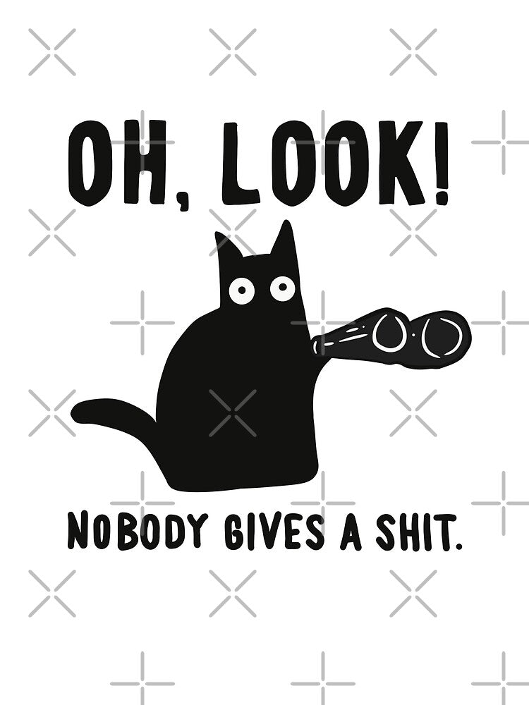 Emotionally Unavailable Cat | Sarcastic black cat by MaggesticDesigns
