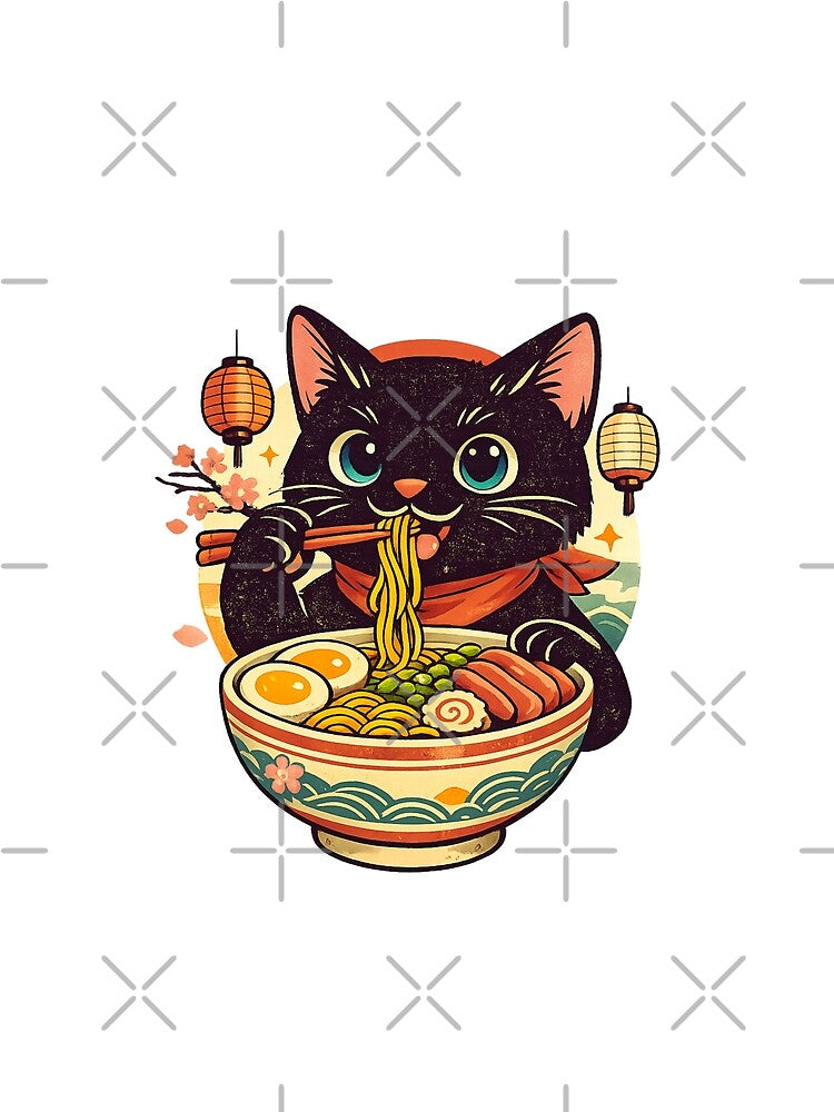Ramen Cat – Lantern Feast by LuveraxArt