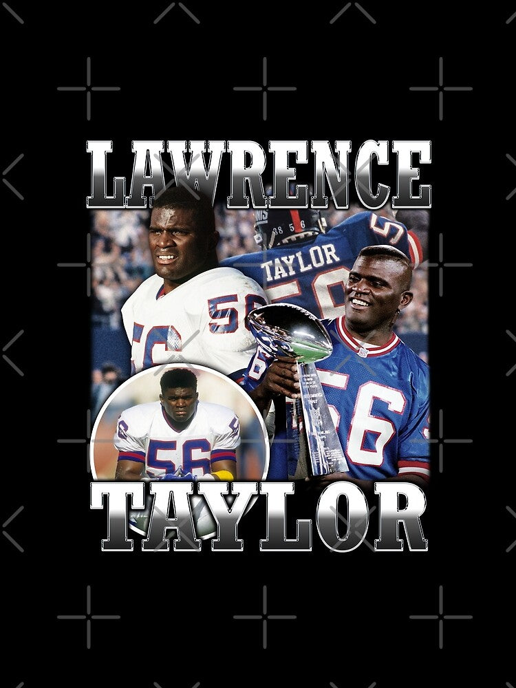 Lawrence Taylor LT Football Signature Vintage Retro 80s 90s Bootleg Rap Style Classic by BrentZimmerman