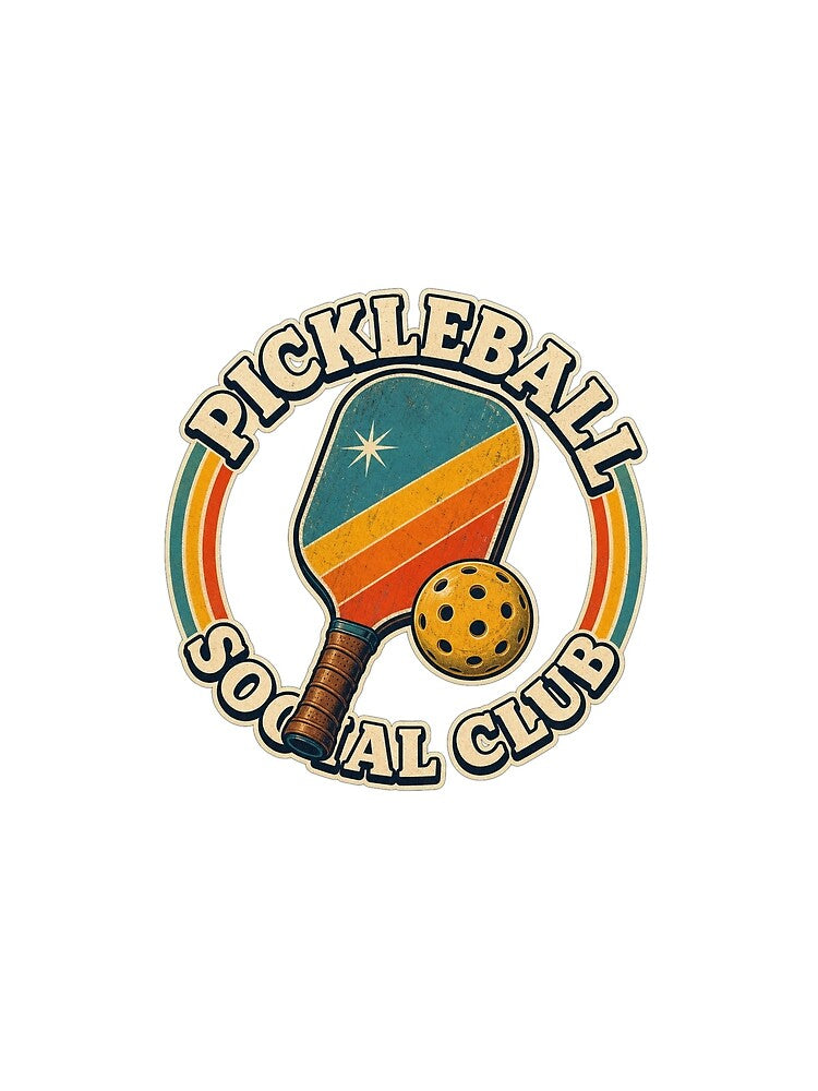 Vintage Pickleball Social Club - Retro Sports Aesthetic by Atlant11