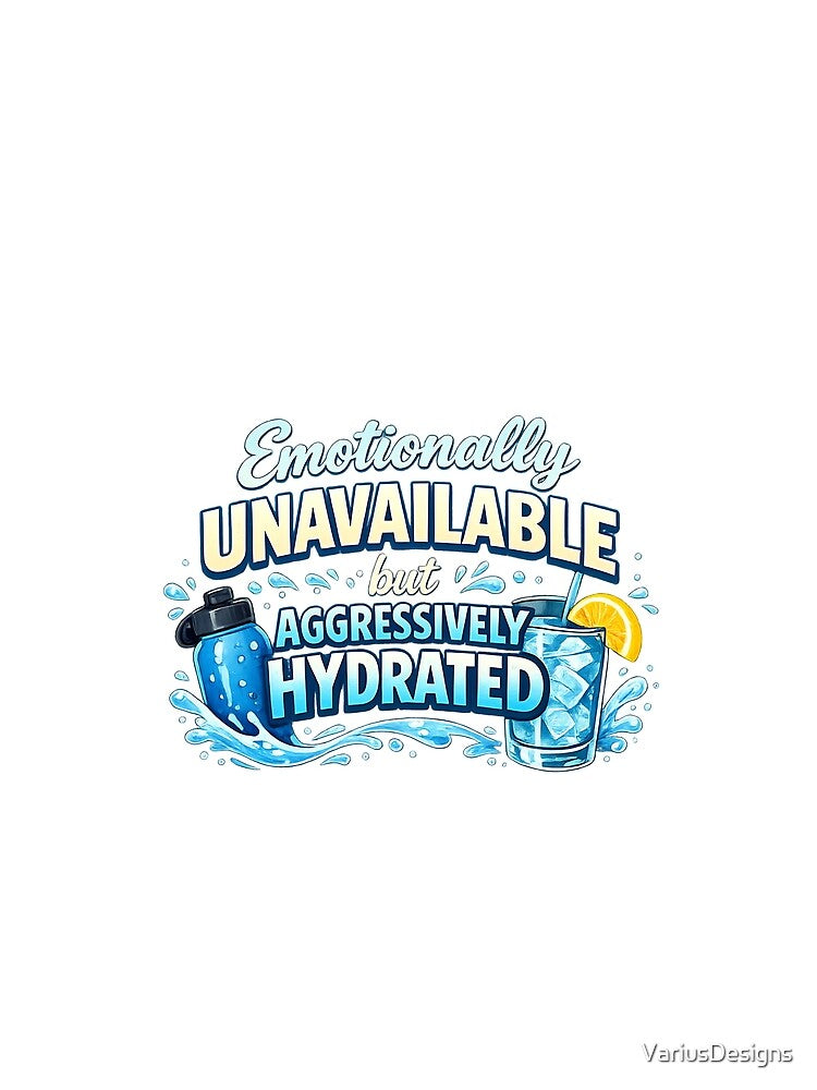Emotionally Unavailable But Aggressively Hydrated by VariusDesigns