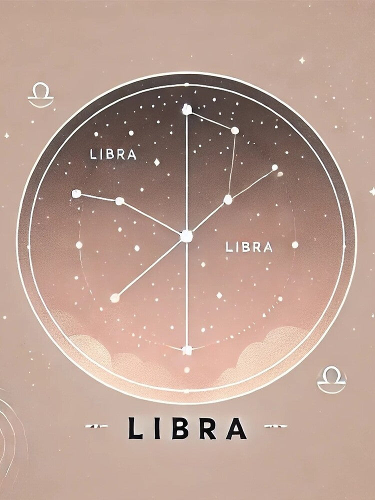 Minimalist Libra Constellation Design by Designeerguy