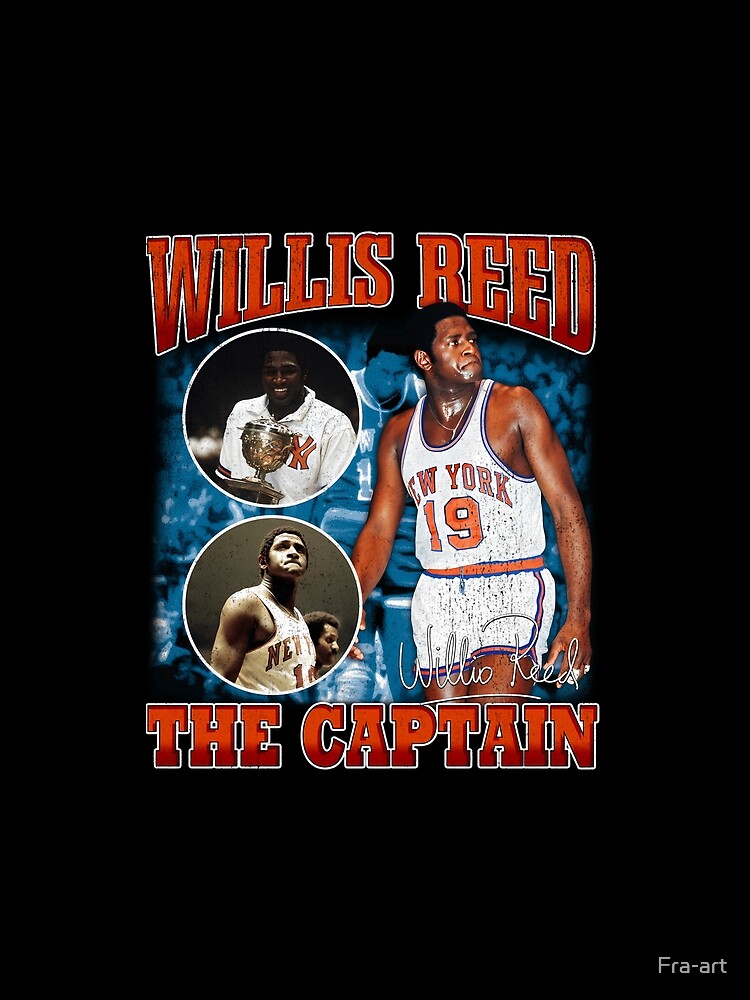 Vintage Willis Reed The Captain Basketball Legend Signature Retro 80s 90s Bootleg Rap Style by Fra-art