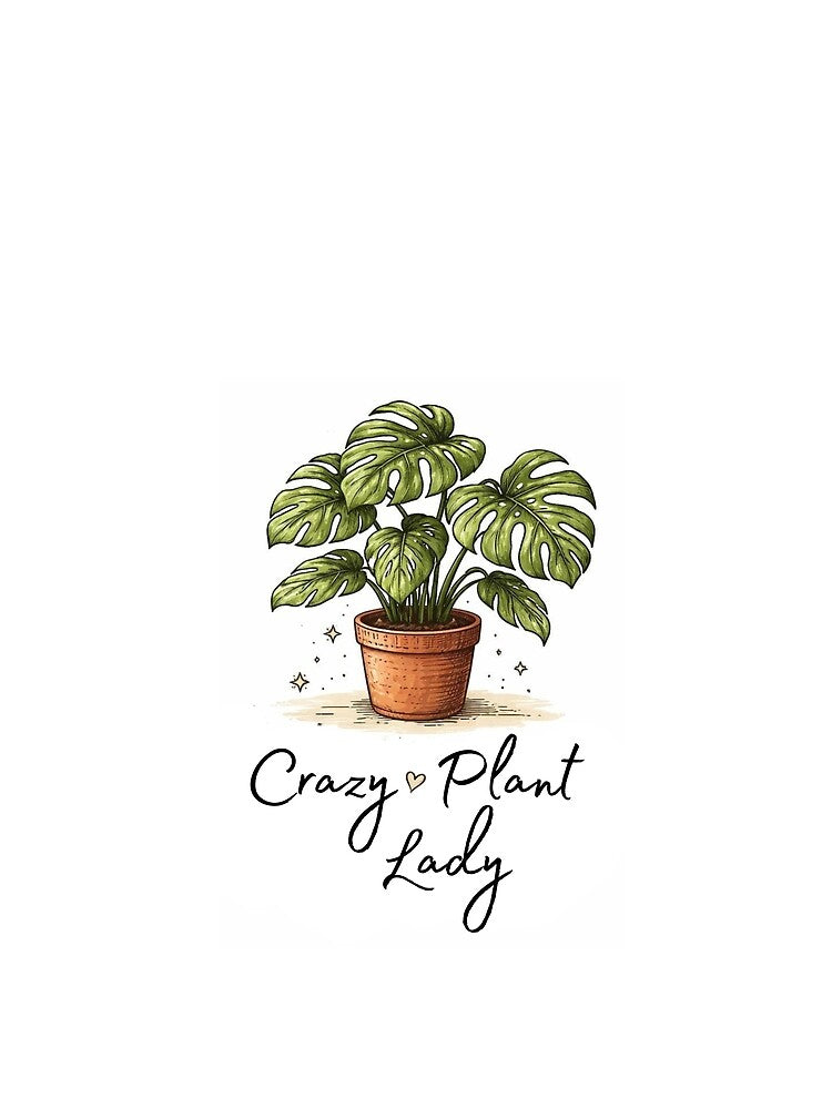 Crazy Plant Lady Botanical Houseplant Funny Gift by EcologicoolShp