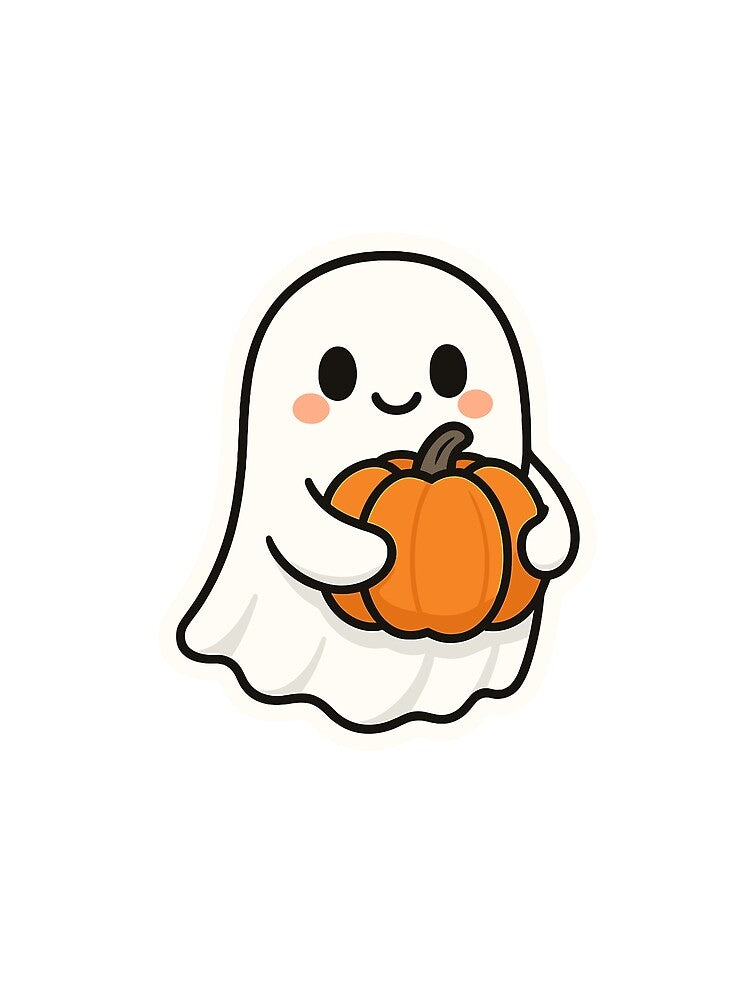 Autumn Ghost with a Pumpkin by Cute-Nature
