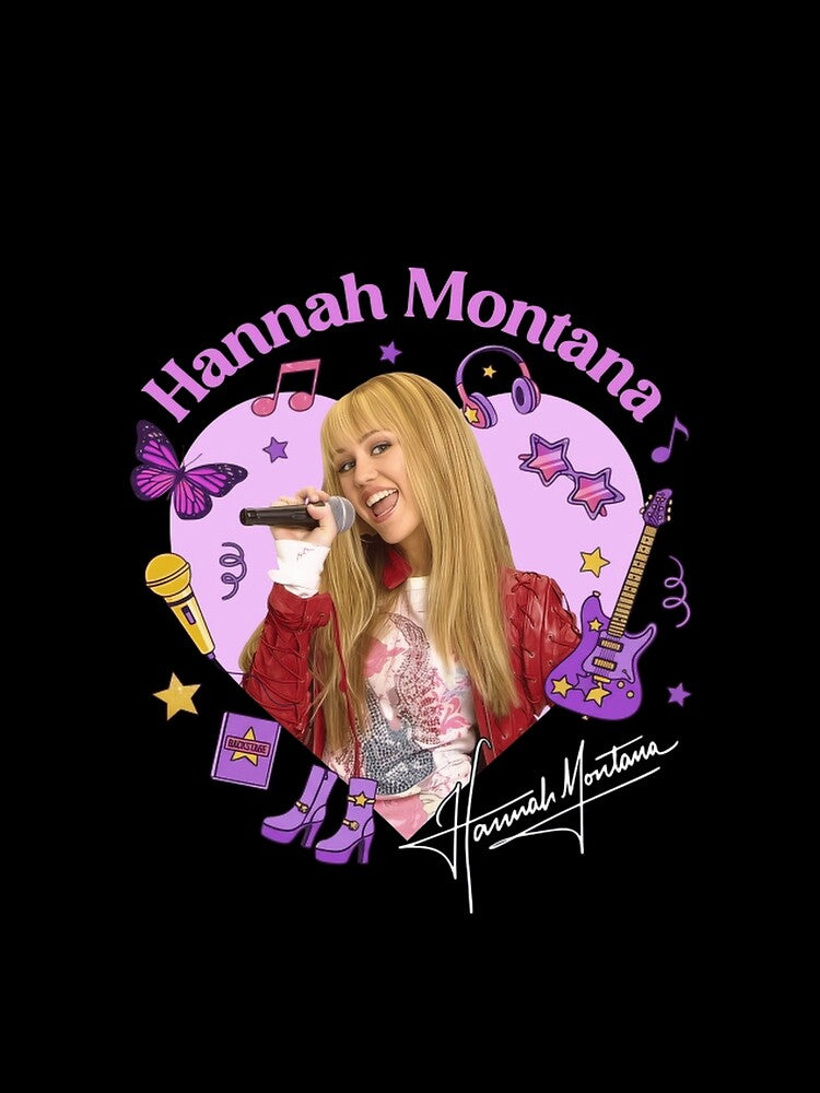 Hannah Montana Singer Portrait Y2K Pop Star Fan Art Classic T-Shirt by frexalos