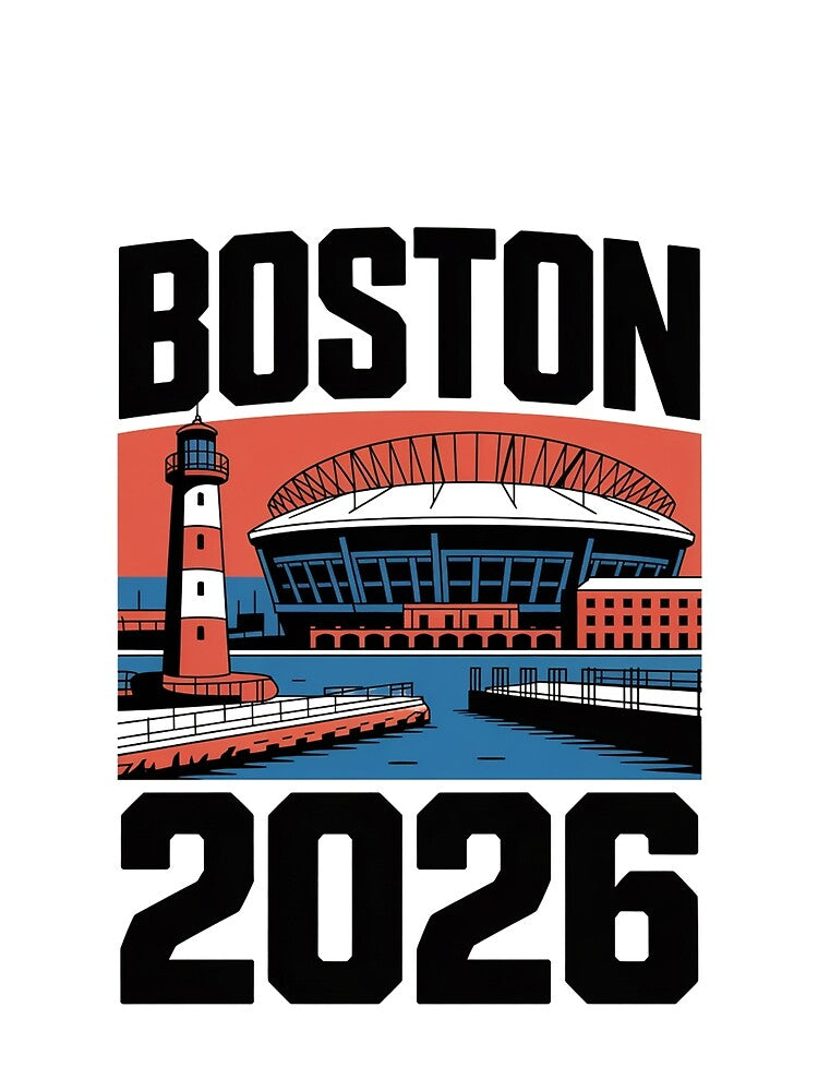 Boston 2026 New England Soccer Souvenir T-Shirt V25 by DarylWelsh2024