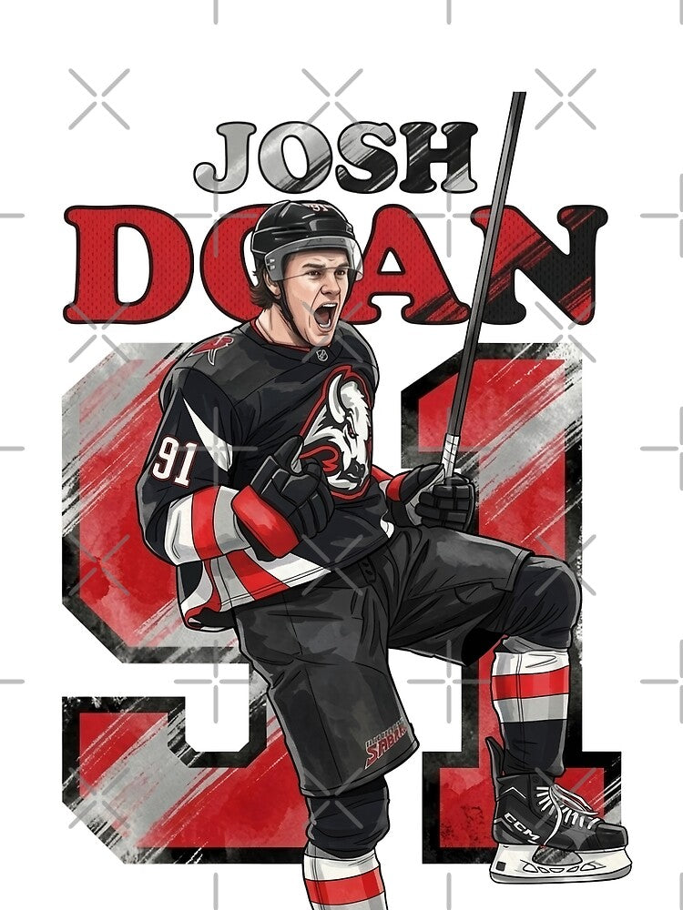 Josh Doan Retro 90s Vintage Bootleg Style Buffalo Hockey by Thogan0416