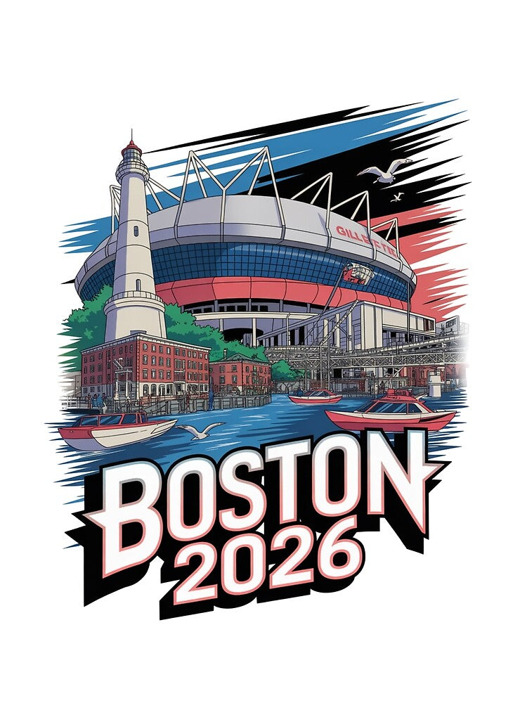 Boston 2026 New England Soccer Souvenir T-Shirt V15 by DarylWelsh2024