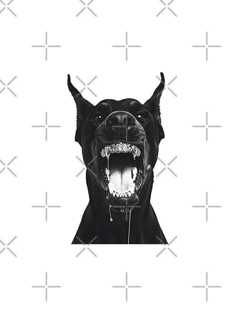 Dark Aesthetic Doberman Dog Grunge 90s by Krasnovaovaova