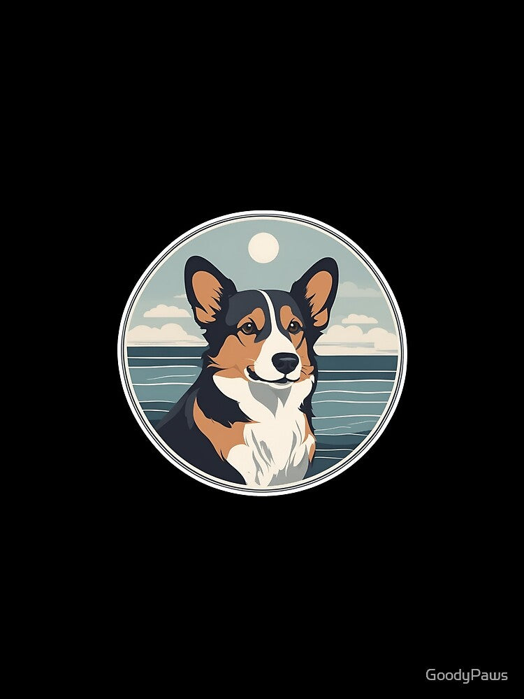 Traveler dog in the sea corgi dog onwer by GoodyPaws