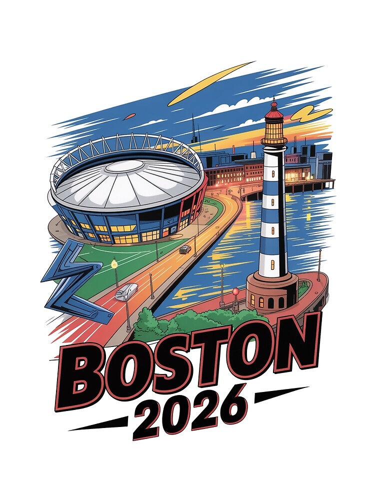 Boston 2026 New England Soccer Souvenir T-Shirt V18 by DarylWelsh2024