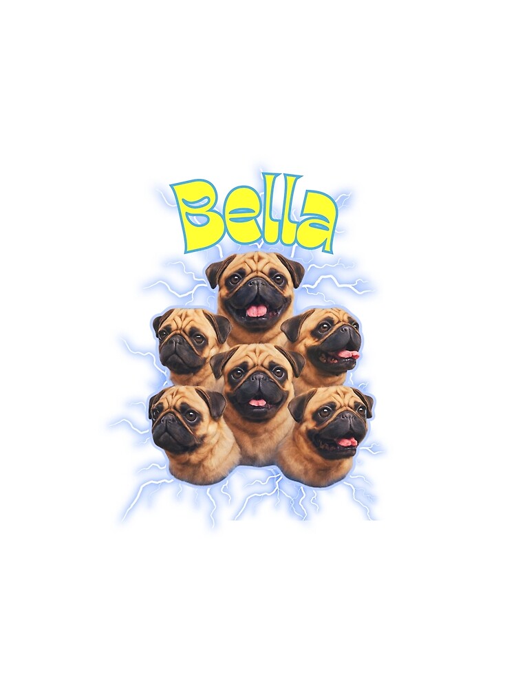 Retro Pug Dog Portrait Tee – Custom Pet Bootleg Vintage Style Shirt by Tee-Aura