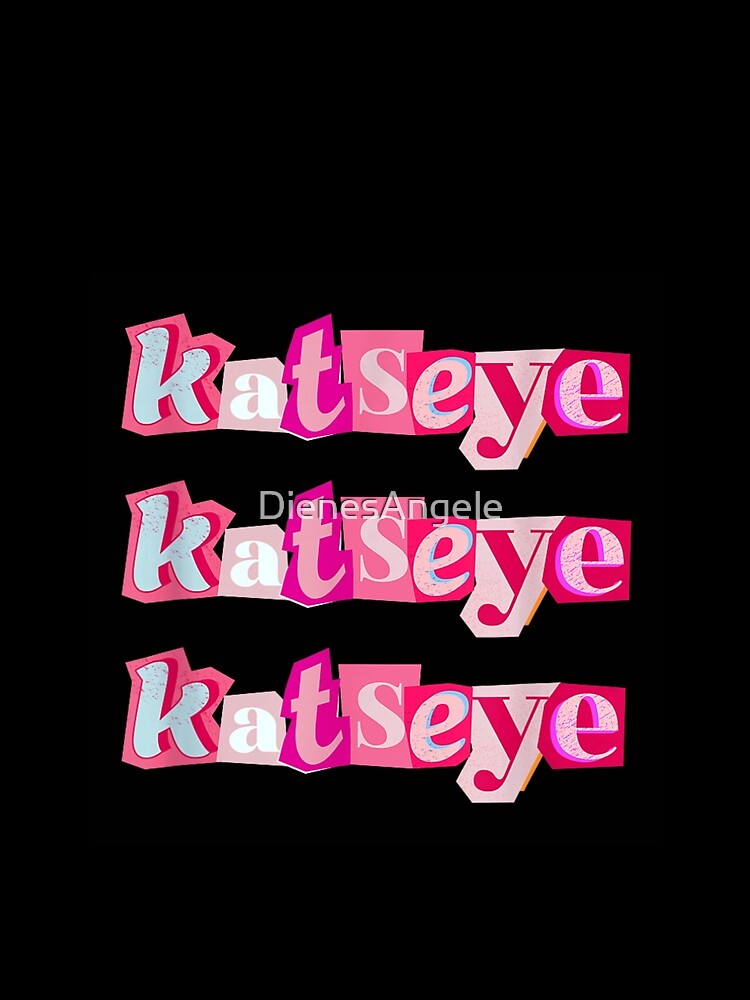 Katseye Kpop Girl Group Ransom Note Aesthetic Pink Girly Graphic Design by DienesAngele
