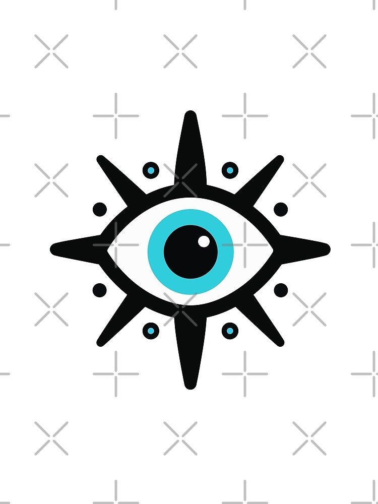 Mystical Evil Eye Protection Blue Eye Symbol Aesthetic by teeperfect
