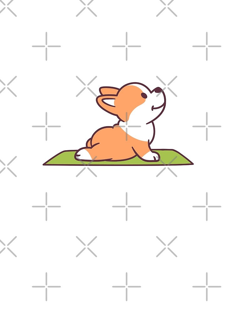 Corgi Yoga by DogGarden