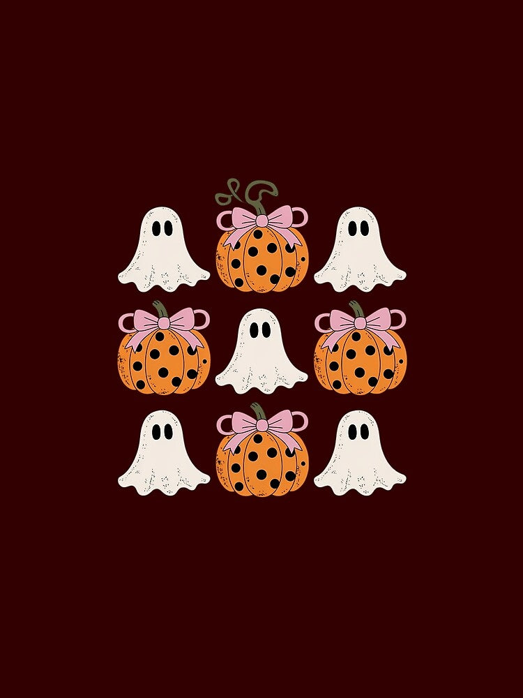Funny Coquette Bow Pumpkin Halloween Ghost Spooky Season by JonBarnes22