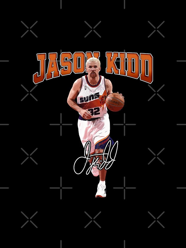Jason Kidd Basketball Legend Signature Vintage Retro 80s 90s Bootleg Rap Style by MariaCollier