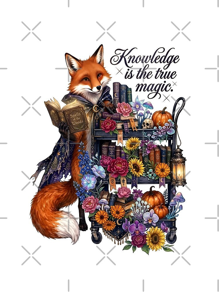 Knowledge Is The True Magic Fox Reader by Sovereign Supply Co.