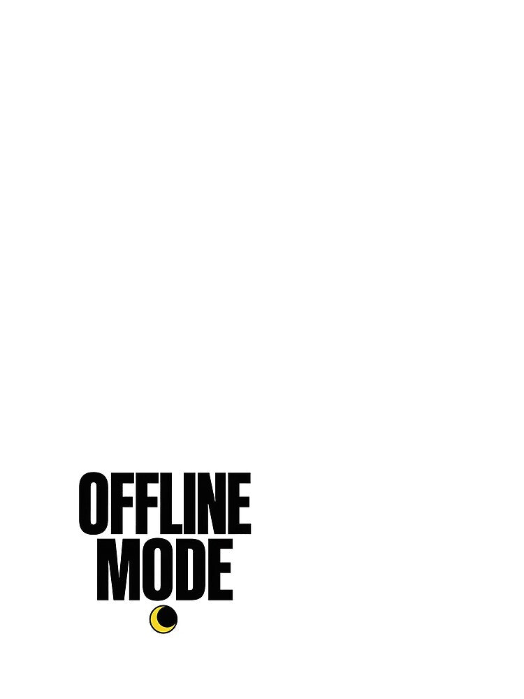Offline Mode - Modern Typography Design by SkullVor