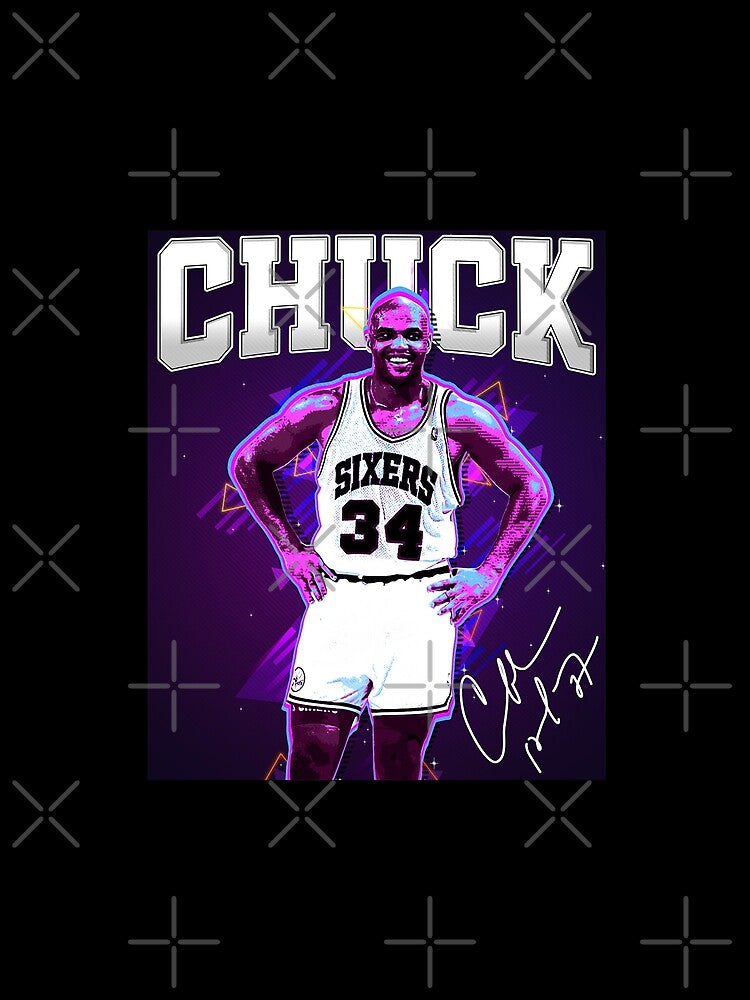 Vintage Charles Barkley Chuck Basketball Retro 80s 90s Bootleg Rap Style Perfect Gift For Basketball Lovers by HayleyMonahan