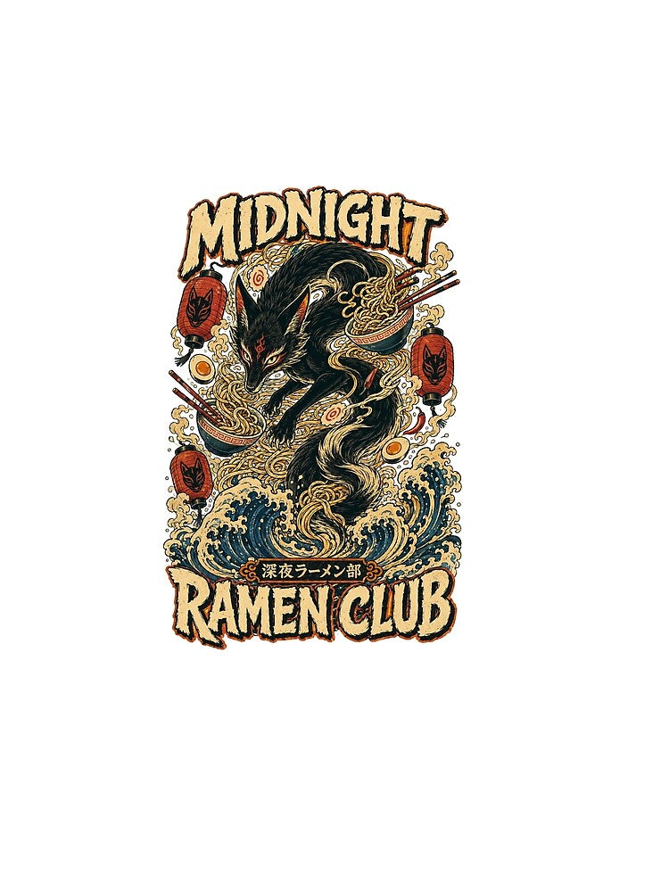 Midnight Ramen Club Kitsune Fox by WonderLayer