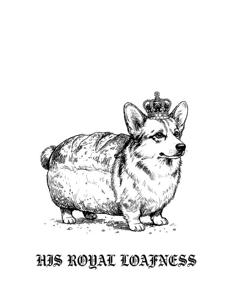 His Royal Loafness - Pembroke Welsh Corgi Dog by bapupa