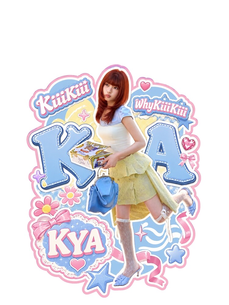 KiiiKiii Kya Y2K Floral & Star Collage Aesthetic Design by Valereekmerch