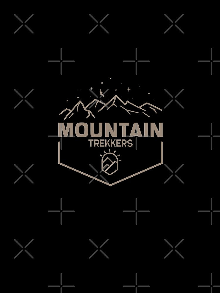 Mountain Trekkers - Minimalist Camping Outdoors Hiking Hobbies Wildlife Enthusiast Mountains by thecatcouch