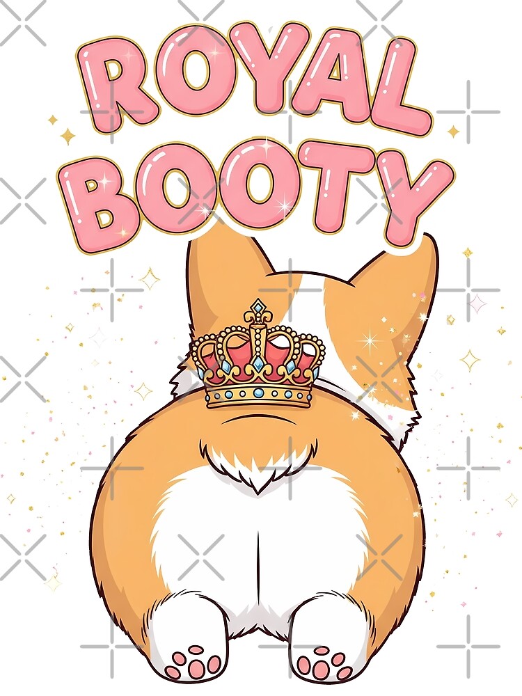 Royal Booty Corgi Butt Crown by zoughlal