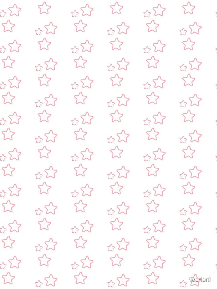 Pink Star Outline Sticker – Cute Y2K Aesthetic Star Design by lea-lani