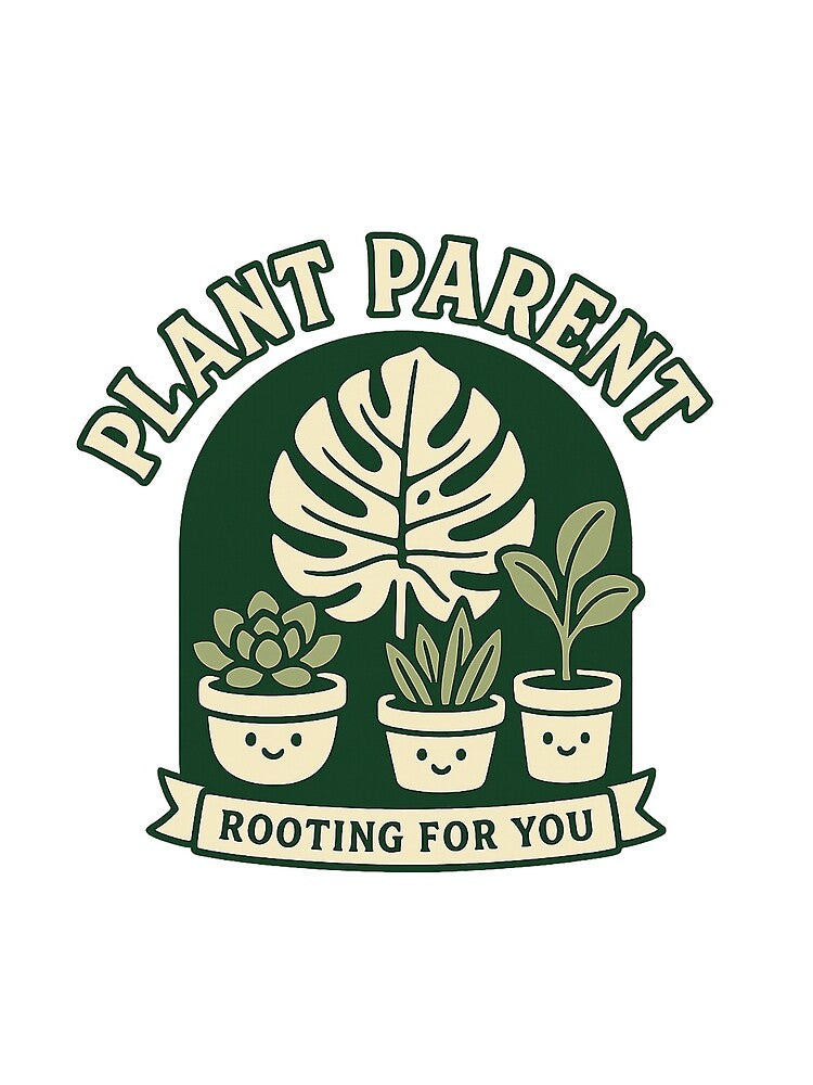 Plant Mom & Dad • Monstera & Fiddle Leaf • Succulent Lover • Funny Pot Humor • Houseplant Aesthetic Tee & Sticker by DavidMay