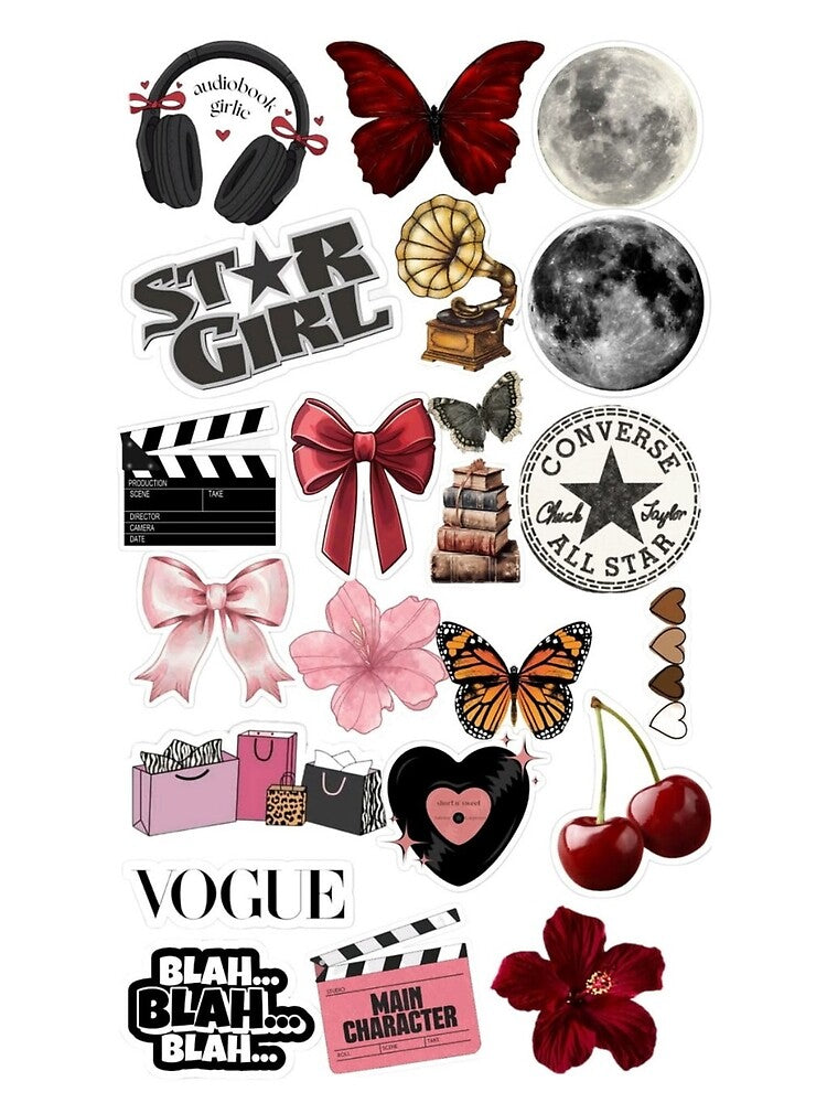 Dark Coquette Aesthetic Sticker Pack by Maplyx