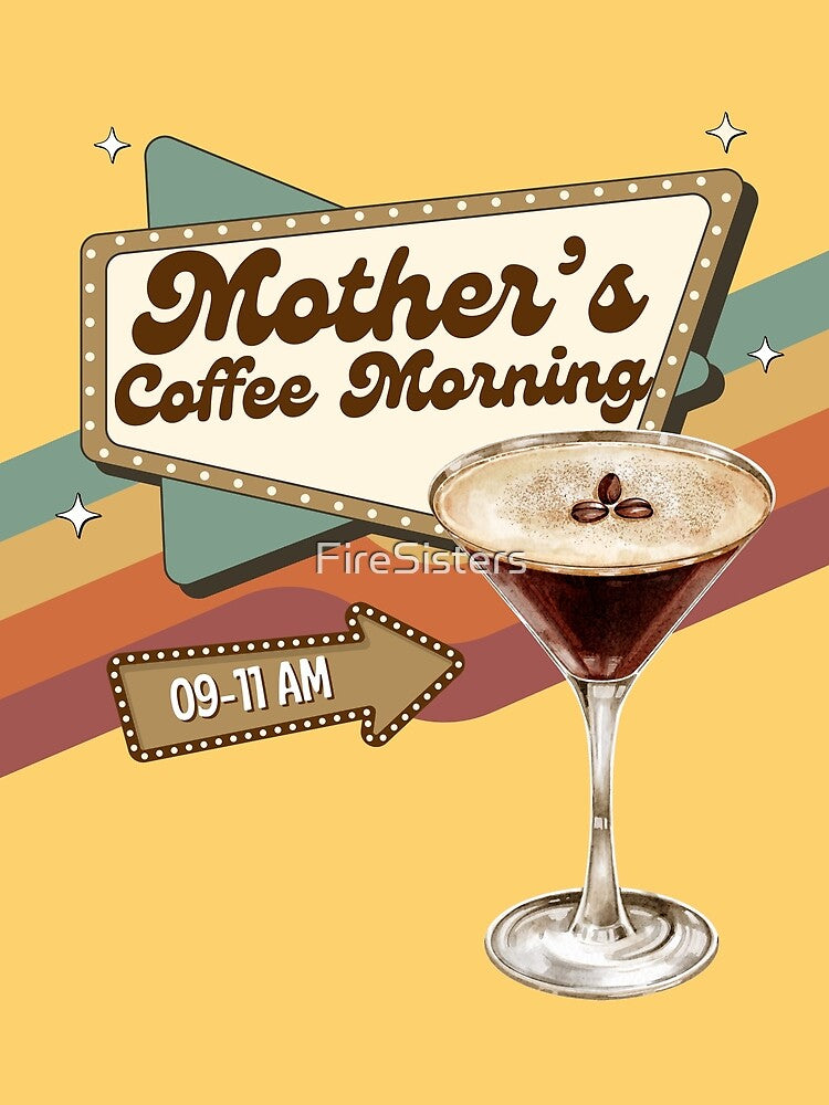 Retro Cafecore Morning Coffee Club Espresso Martini by FireSisters