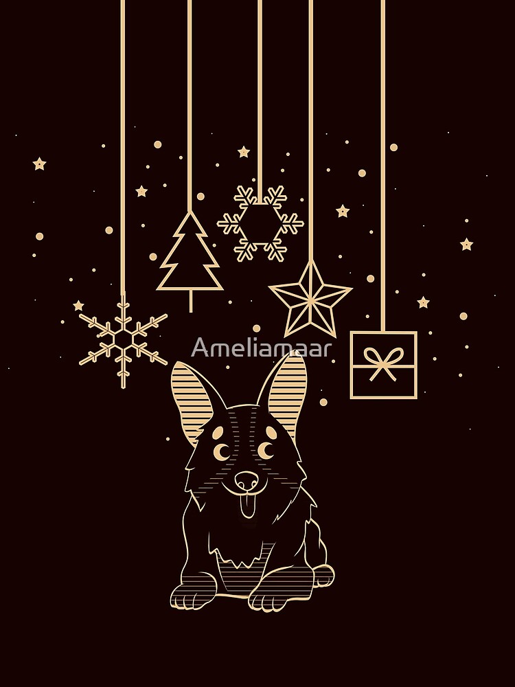 Corgi Merry Christmas by Ameliamaar