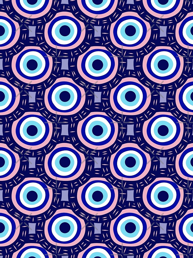 Evil Eye Abstract Pattern by PeachyLitchi