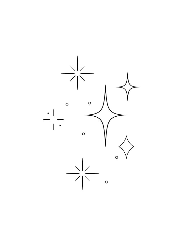 Minimalist Sparkle Stars by The-SilentPlace