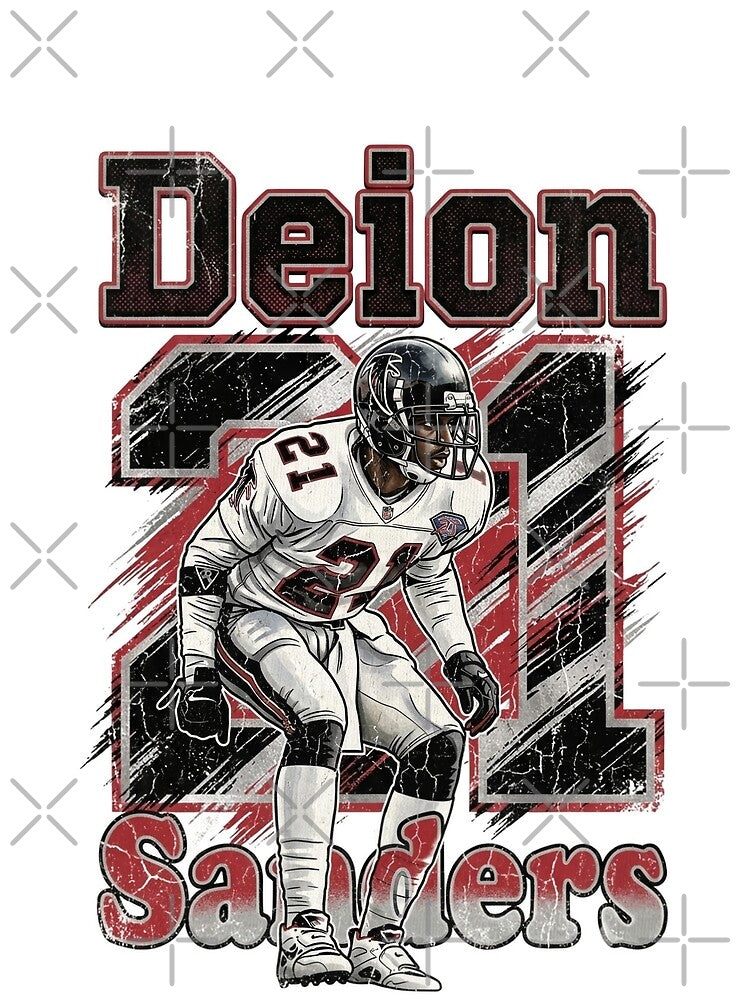 ​Deion Sanders Prime Time Retro 90s Vintage Bootleg Style by Thogan0416